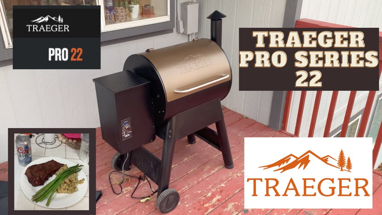 Traeger Pro Series 22 (NY Strip Steak Cook) YouTube