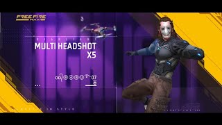 Free Fire MultiHeadshot Knockout Game play By @OD_BABU_07  #freefiremax #subscribe #freefire  