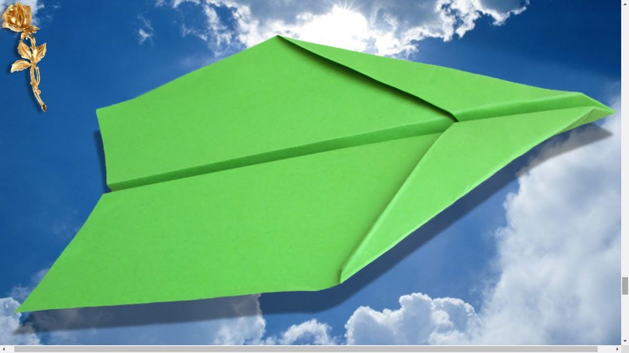 Origami facile Avion qui vole très très bien YouTube