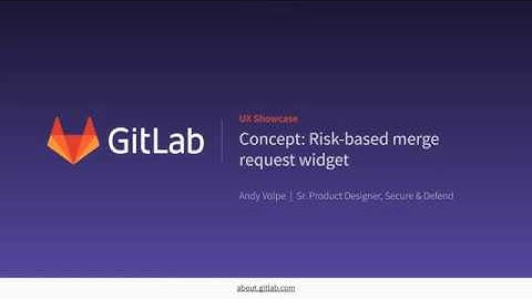UX Showcase: Risk-based merge request widget