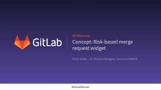 Sports Performance UX Showcase: Risk-based merge request widget