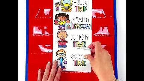 Class Schedule Task Cards For Pre-K, Kindergarten, First Grade