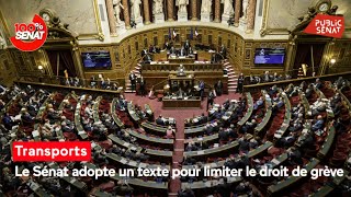 Le Sénat adopte un texte pour limiter le droit de grève dans les transports