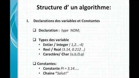 Programmation langage C, C++  - Introduction au algorithm