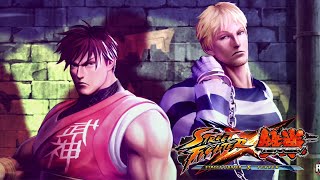 Street Fighter X Tekken (PC) Guy & Cody Gameplay Walkthrough & Ending - Hardest [4K 60FPS]