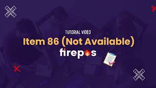 Item86 (Item Not Available) 【Firepos Tutorial Video】