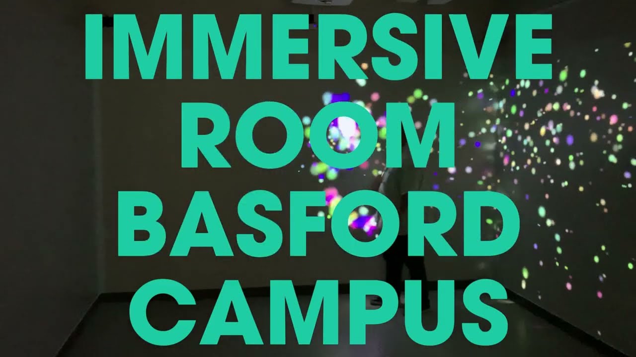 Learn about our brand new Immersive room at out Basford campus!