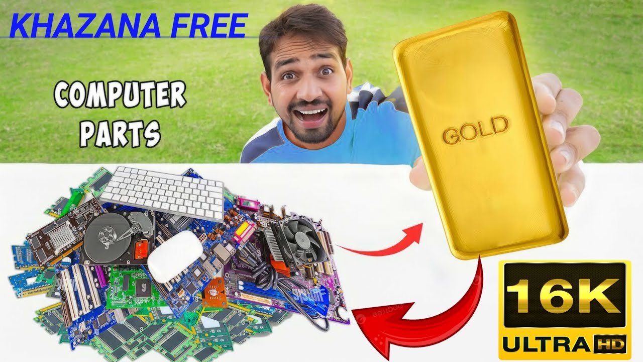 Gold From Computer Parts || कबाड़ से निकालो असली सोना🤑 || Khazana Free ||
