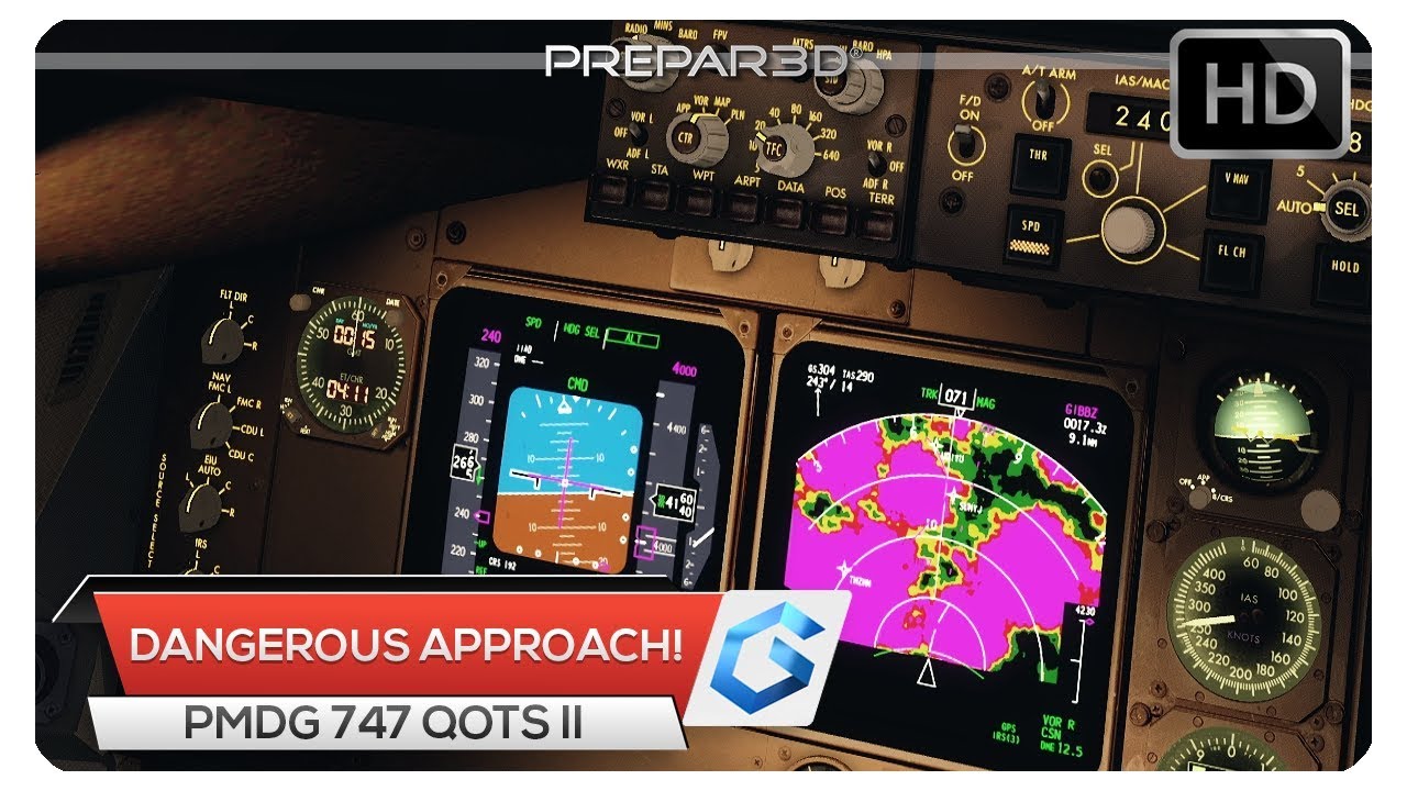 [P3Dv4] 747 DANGEROUS APPROACH! | KSFO - KIAD | UAL472