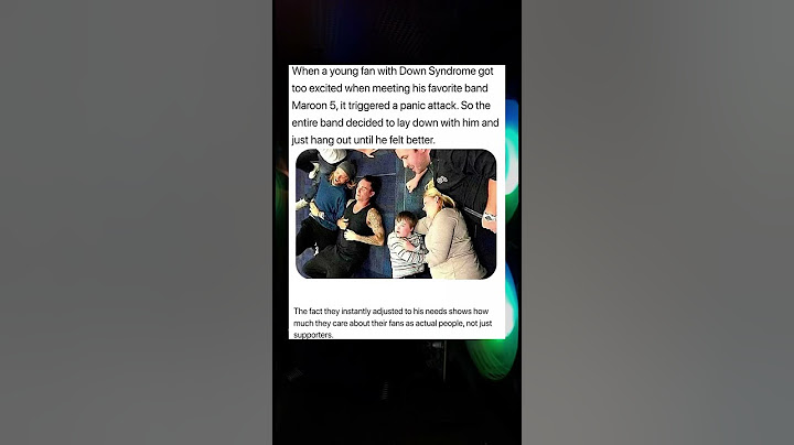 Quando un giovane fan con sindrome di Down si è emozionato all'idea di incontrare la sua band pre...