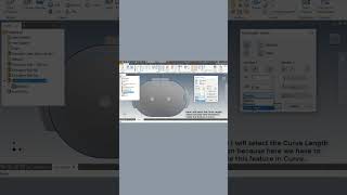 #rectangularfeaturepattern #patternoncurvelength #youtubeshorts #autodeskinventor #shortsvideo