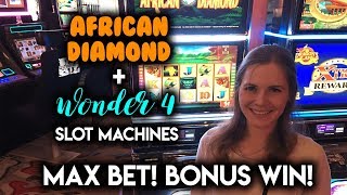 Bonus WIN! African Diamond! SUPER Free Games Buffalo Gold Slot Machine! screenshot 2