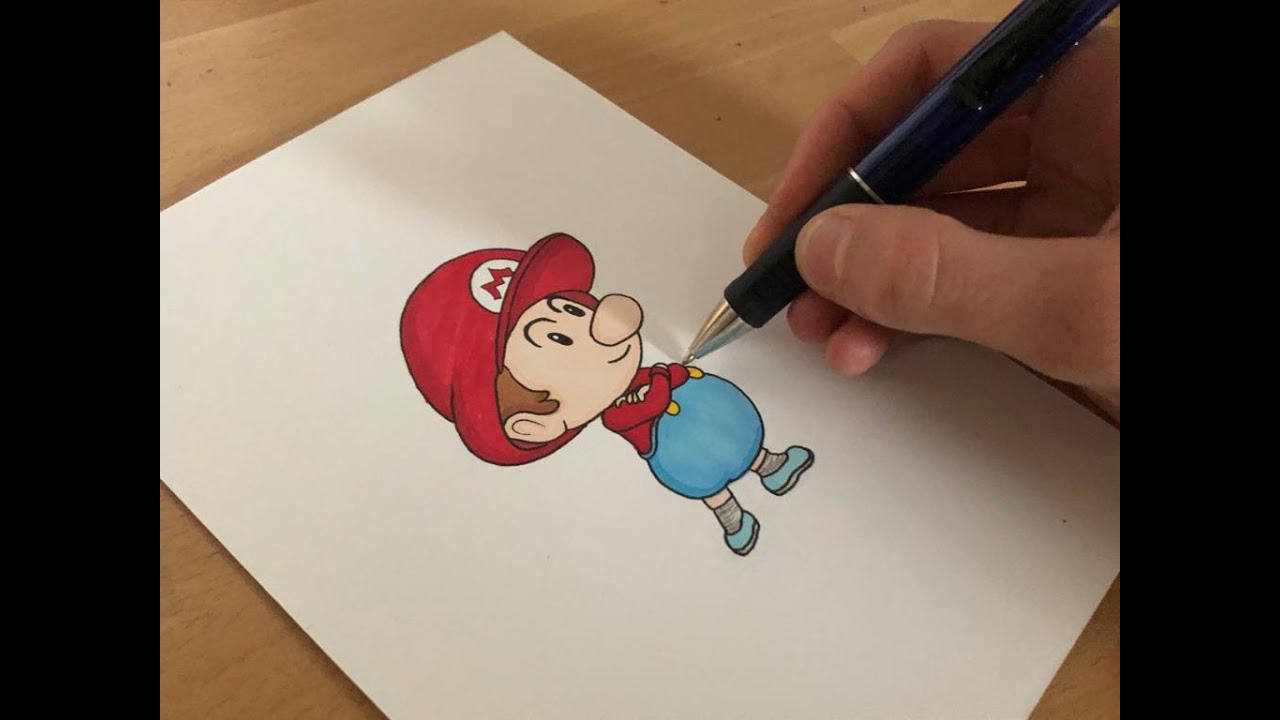 Je Dessine Mon Logo Dessin Bebe Mario Youtube