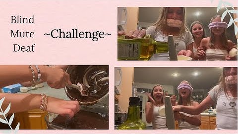 BLIND, MUTE, DEAF ~CHALLENGE~ w/ besties