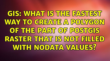 What is the fastest way to create a polygon of the part of PostGIS raster that is not filled...