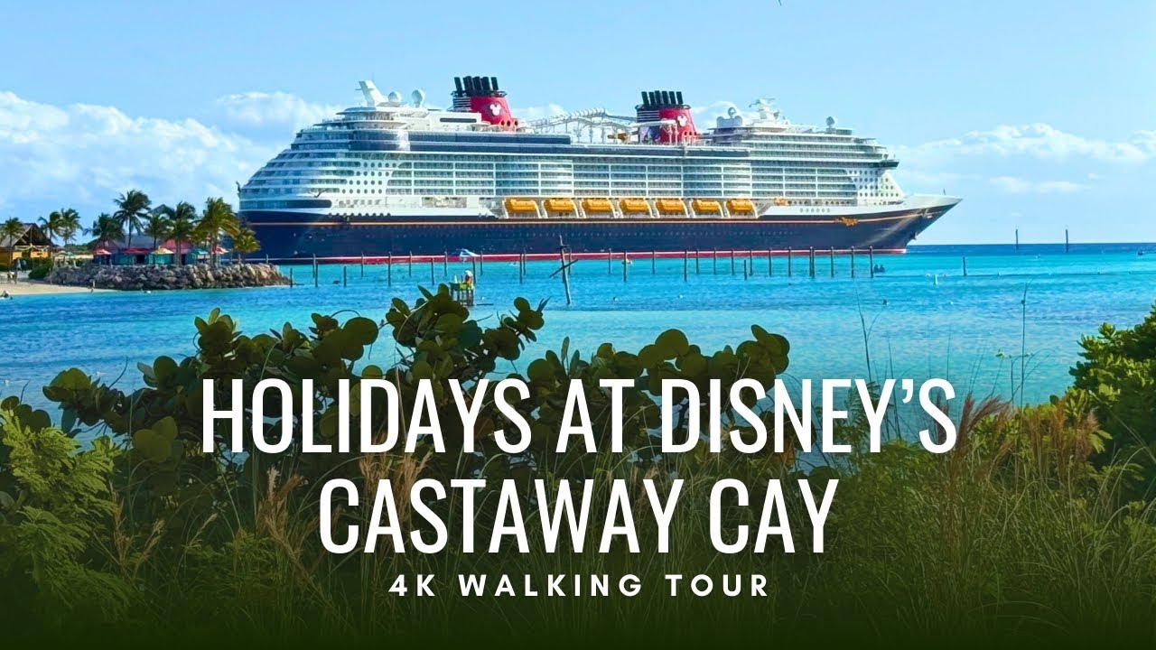 Afternoon Walk on Disney's Castaway Cay | Disney Treasure 2024 Inaugural Sailing | 4K POV Walk