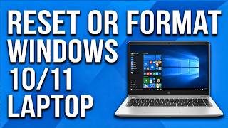 How To Format Laptop Reset Windows 1110