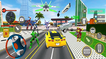 Army Bus Robot transport - Bus,plane,Robot Car Game #16 Android Game Play