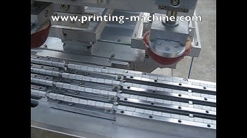 automatic 3 sides hanger size clip pad printing machine