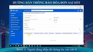 Hkd07  Hng Dn Thc Hin To Thng Bo Ha n Sai St Trn H Thng Vnpt Hkd