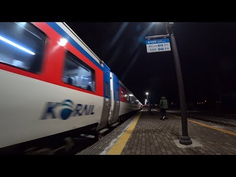 코레일 용산행 무궁화호 열차 전라선 임실역 진입