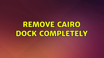 Ubuntu: remove cairo dock completely