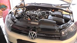 VW Golf Mk6 Oil Level Check Guide 2008 to 2013 Models