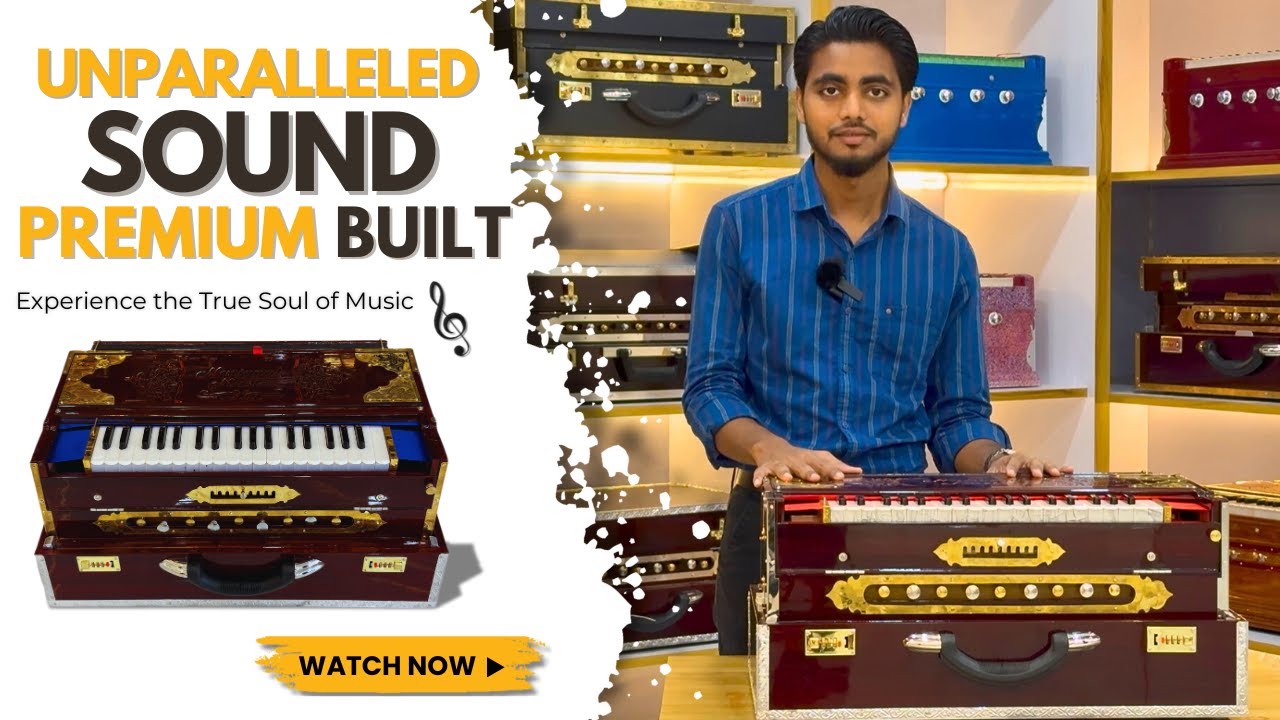 Premium Luxury 3 Line 9 Scale Changer Harmonium By National Music | Harmonium Overview