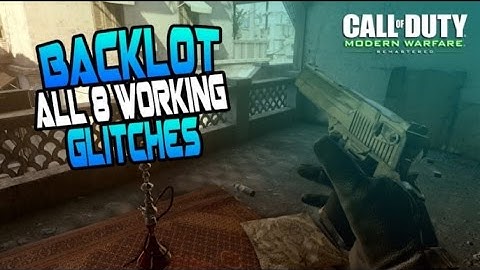 *MWR* All 8 Backlot Glitches! (OLDSCHOOL)