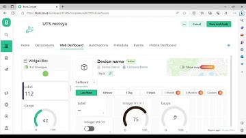 UTS Embedded System praktik IoT Platform Blynk Integrasi dengan Wokwi ESP32 Simulator