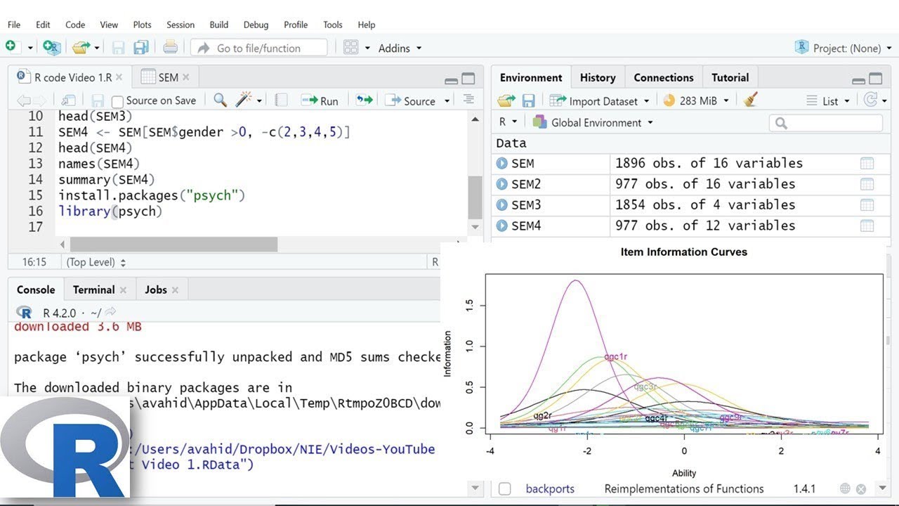 Getting Started with RStudio and R | Part 1