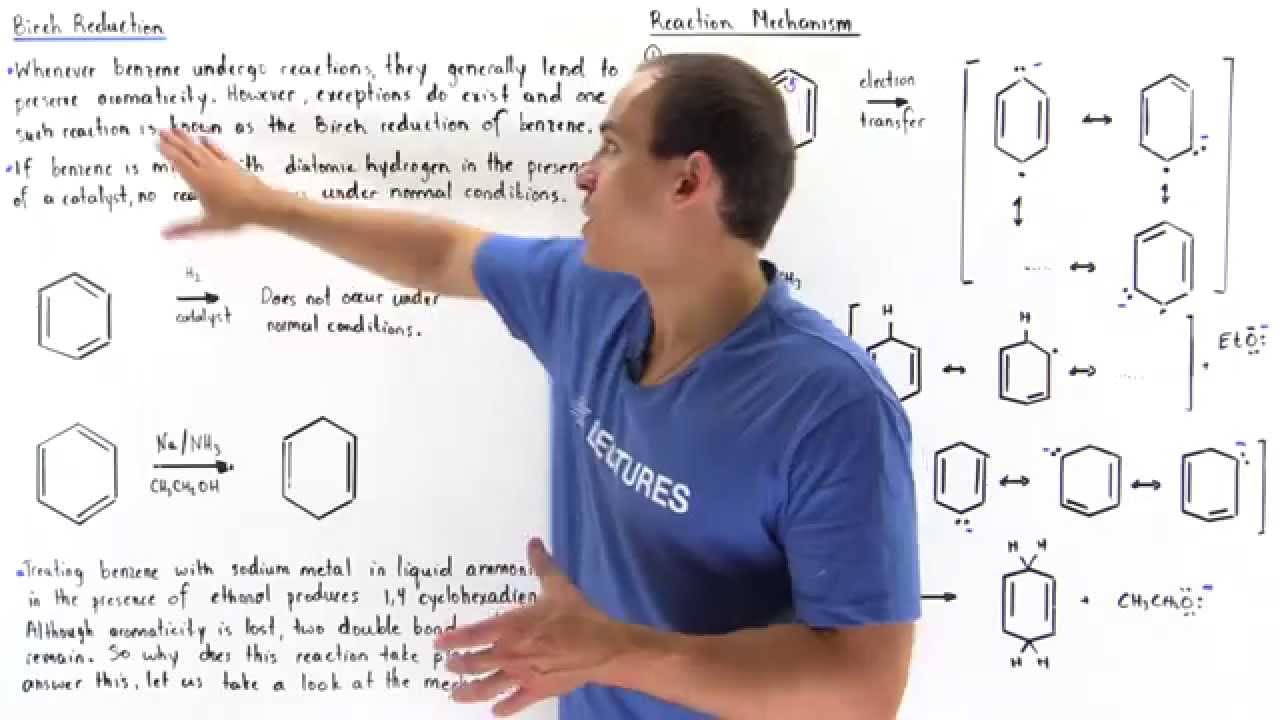 ak lectures mcat Birch Reduction of Benzene