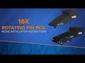 Rotating Rubber Pin Box Wedge Installation Instructions