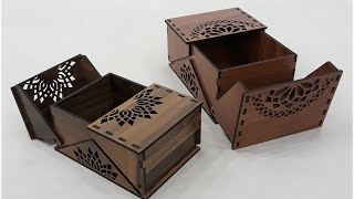 How to Cut and Assemble Unique Sliding-Lid Wooden Boxes | DIY Tutorial