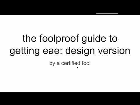 everything you need to know for design EAE (portfolio + interview ...