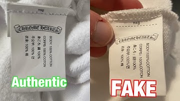 Thumbnail of How to legit check any Chrome hearts Tshirt/Hoodie REAL VS FAKE