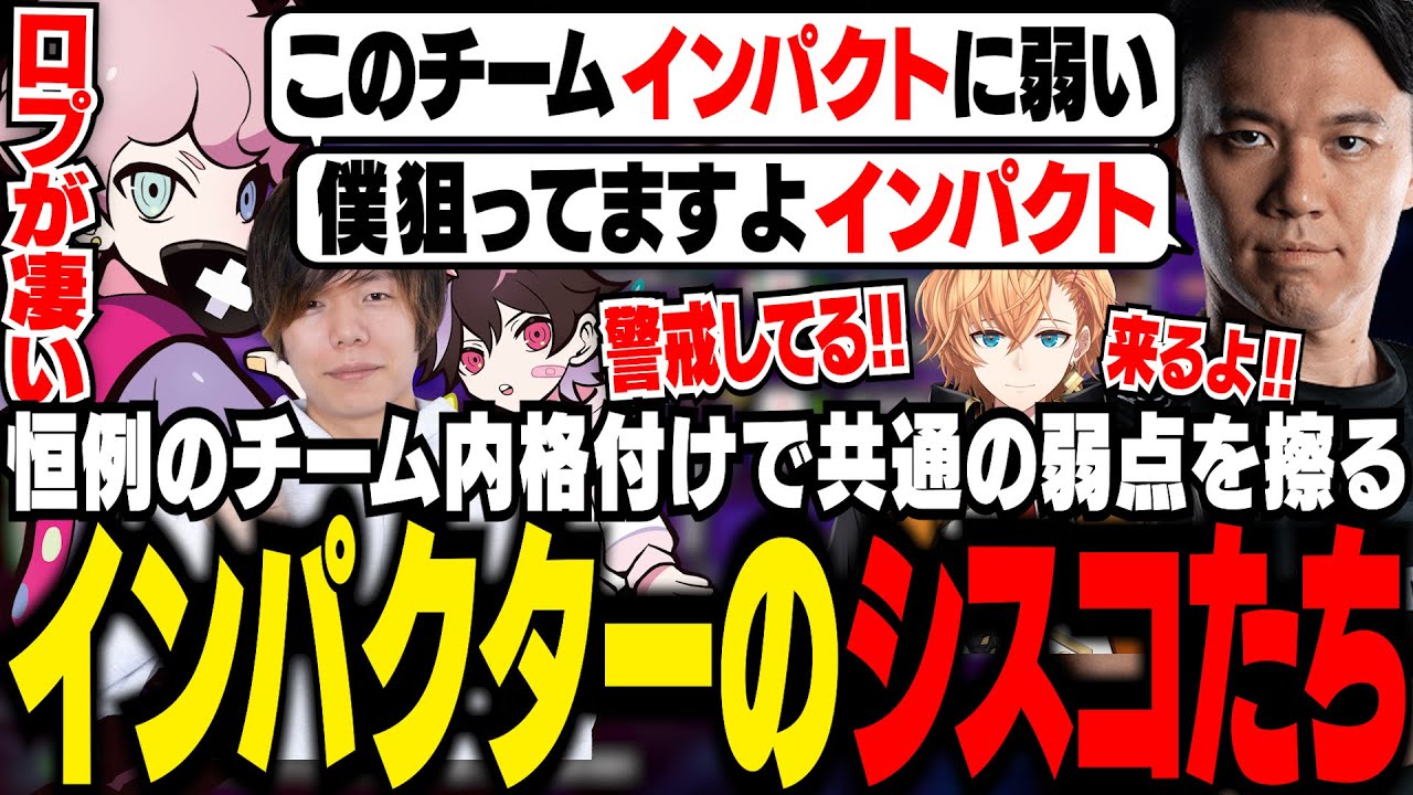 RFNときどチームで恒例の格付けバトル中に全員共通の弱点を見つけ擦りだすインパクターシスコたち【スト6/ふらんしすこ/切り抜き】