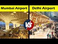 Mumbai Airport VS Delhi Airport Comparison #shorts