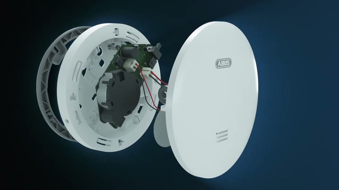 ABUS RWM160 Rookmelder - 10 Jaar Batterij - Q-label - DIN EN 14604 Getest Knipperen S Nachts Verminderd