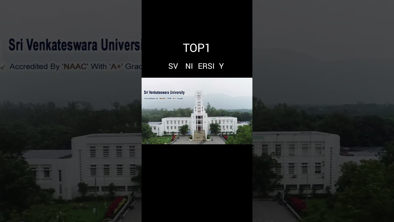 Top 3 university's in tirupati 