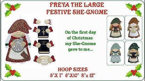 Freya de Feestelijke Kaboutervrouw - Handleiding voor machinaal borduren