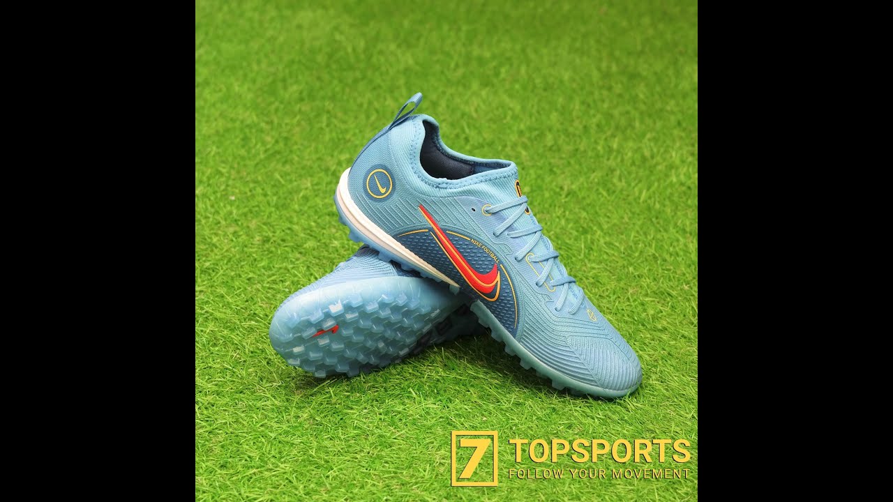 Nike Mercurial Zoom Vapor XIV Pro TF Chlorine Blue/Marina/Laser Orange DJ2851 484 YouTube