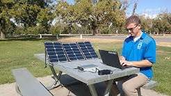Solar Panel with a Wall Socket