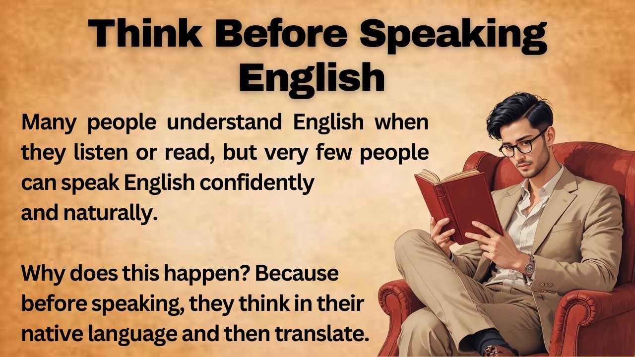 Think Before Speaking English || Graded Reader || Improve Your English || Listen And Practice