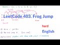 LeetCode 403. Frog Jump Explanation and Solution