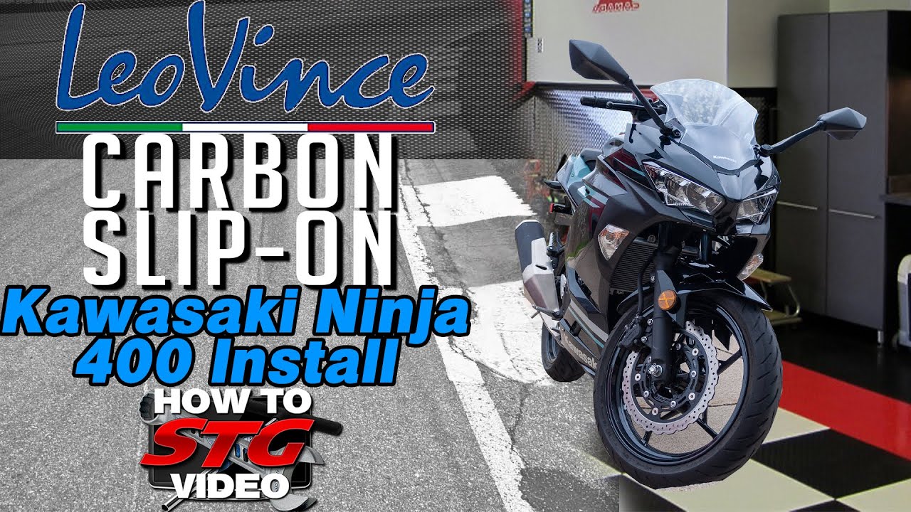 Leo Vince Kawasaki Ninja 400 2018-2023 LV-10 Carbon Slip-On Exhaust