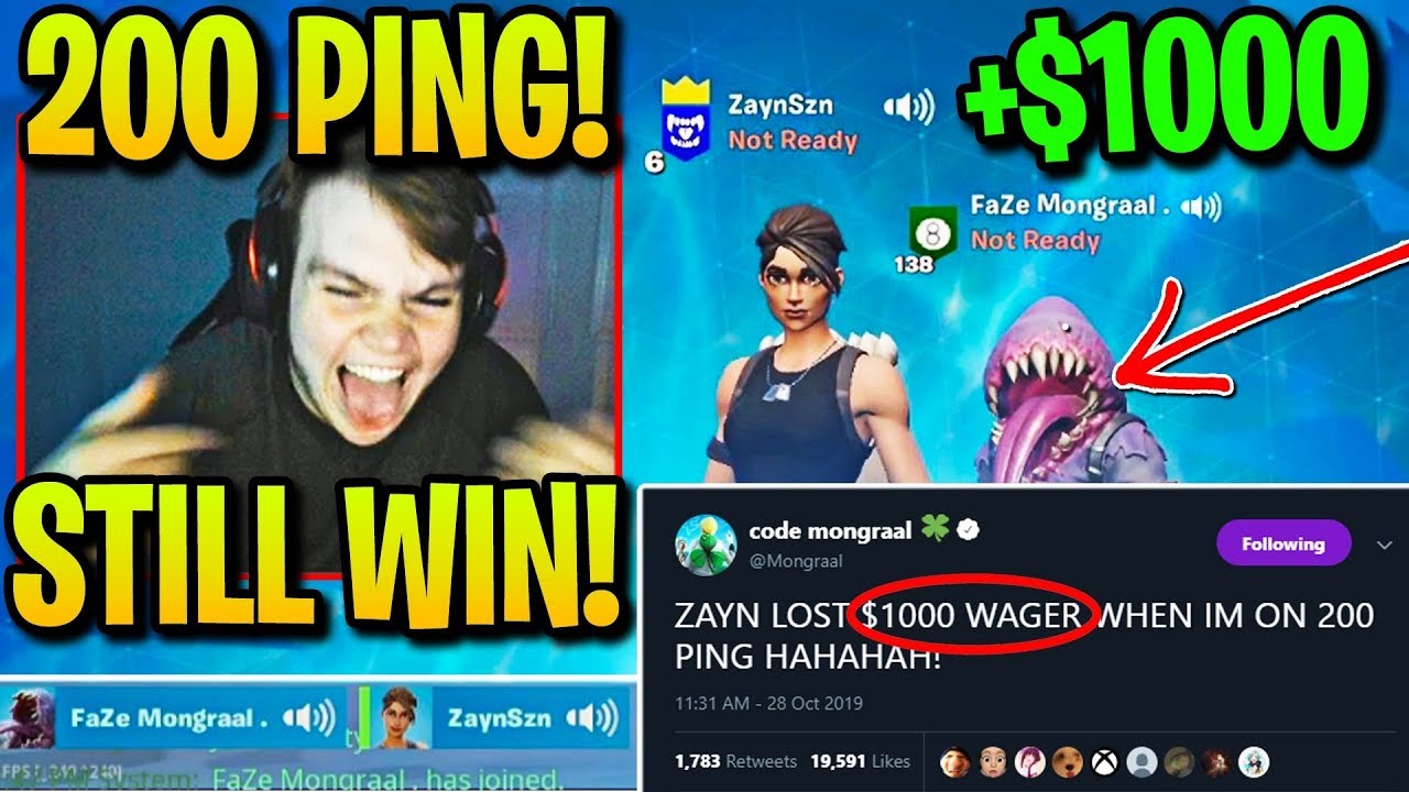 MONGRAAL *GOES CRAZY* after PICKAXING ZAYN for $1000! ZAYN FREAKS OUT! (Fortnite)