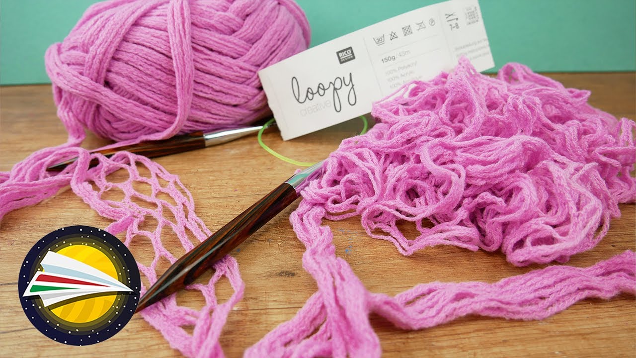 Kötés a Rico Design loopy creative fonalával | fonalteszt | új fonal, különleges fonal tesztelése