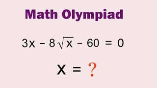 Math Olympiad | A Nice Radical Problem | Solve & Check