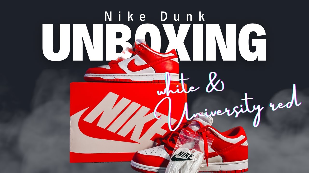 Nike Dunk Low White and University Red Unboxing and On Foot Review